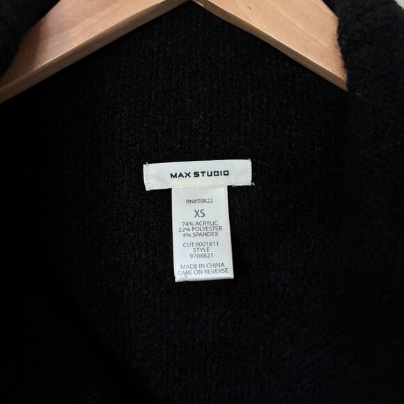 Max Studio Color Block Cardigan Sweater Duster Womens Size Extra Small Oversized - Picture 5 of 12